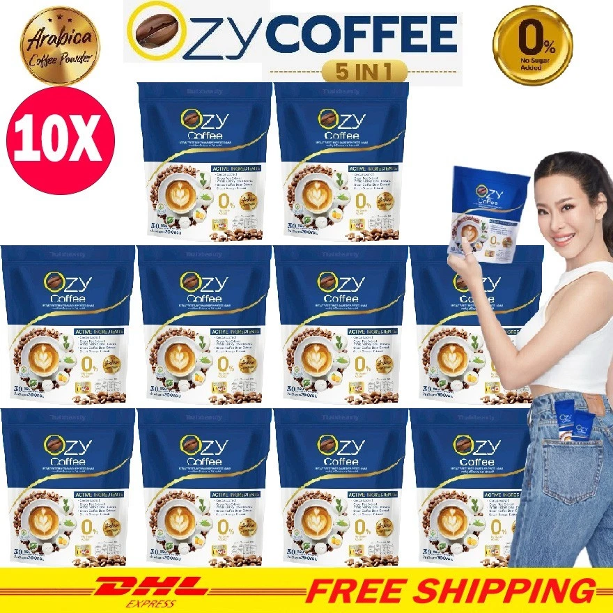 X10 Ozy Coffee Dietary Supplement Weight Control Detox 30 Sachets 5In1 Healthy