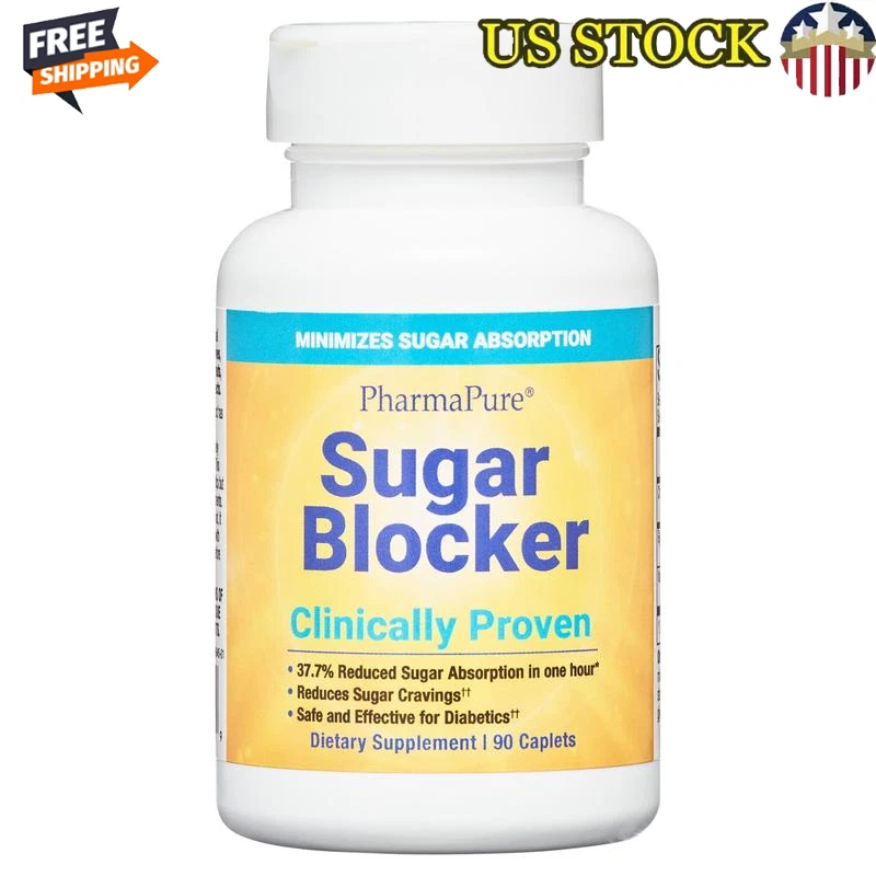 Sugar Blocker Weight Loss Supplement 90 Capsules Helps Block Sugar Absorption US