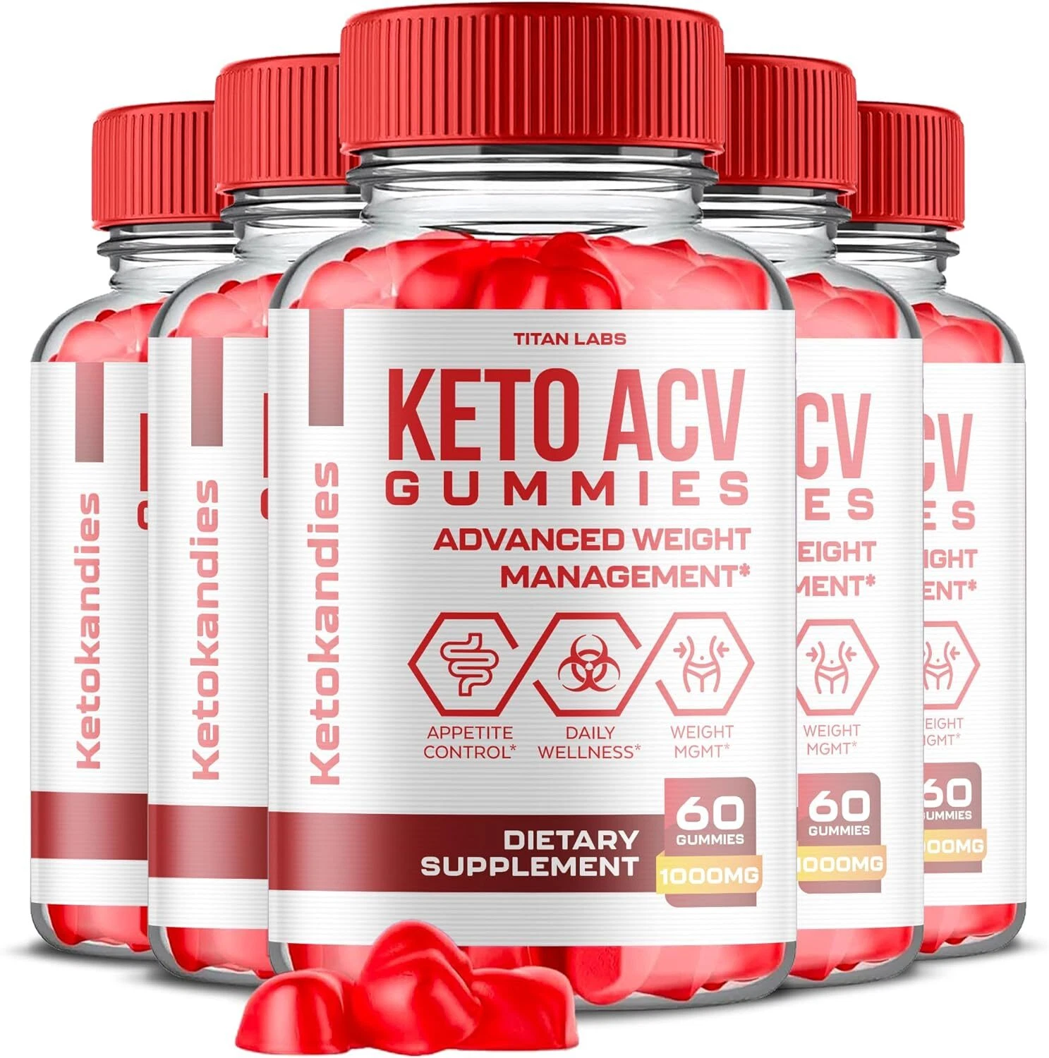 Ketokandies Keto Gummies - Ketokandies ACV Gummys For Weight Loss OFFICIAL-5Pack