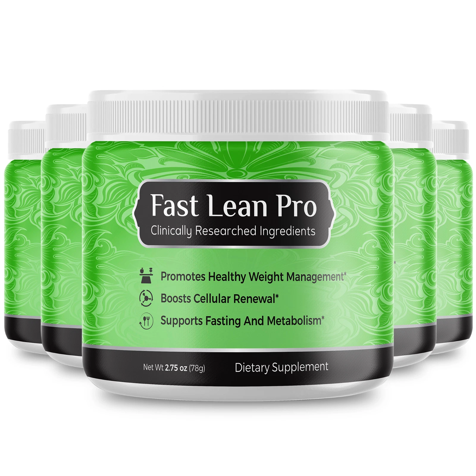 Fast Lean Pro Advanced Supplement Powder Official Formula (5 Pack)