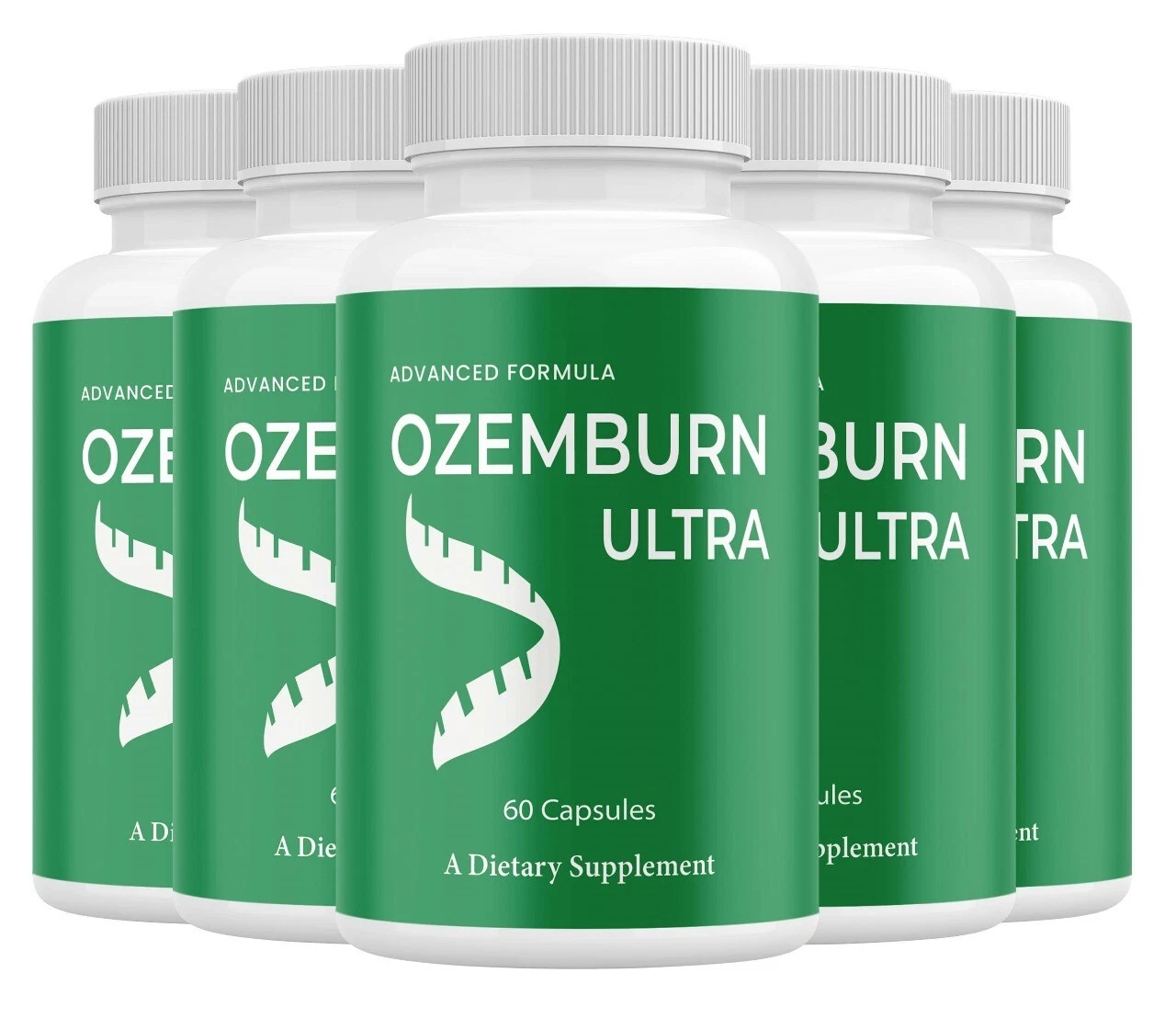 (5 Pack) OzemBurn Max Weight Loss Pills, OzemBurn Max Advanced Support Formula