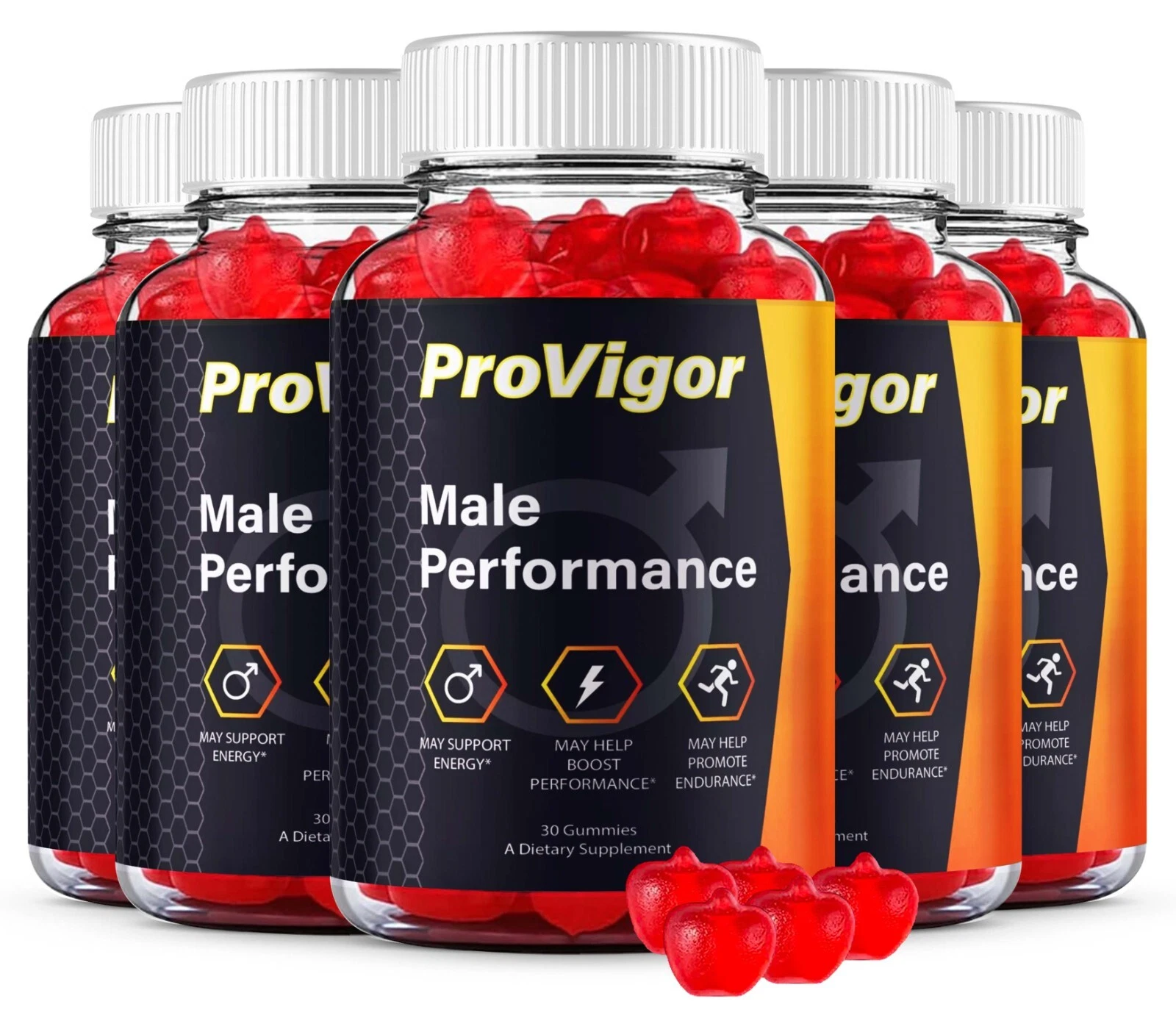 (5 Pack) ProVigor Gummies For Men - Advanced Formula Vitamin Supplement