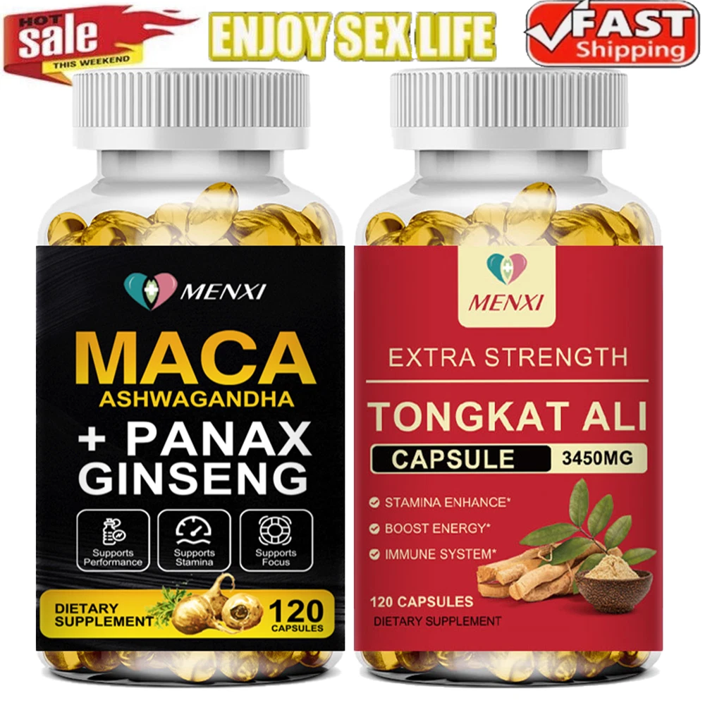 Male Enhancement 120 Capsules 2 in 1 Testosterone Booster & Last Longer Stronger