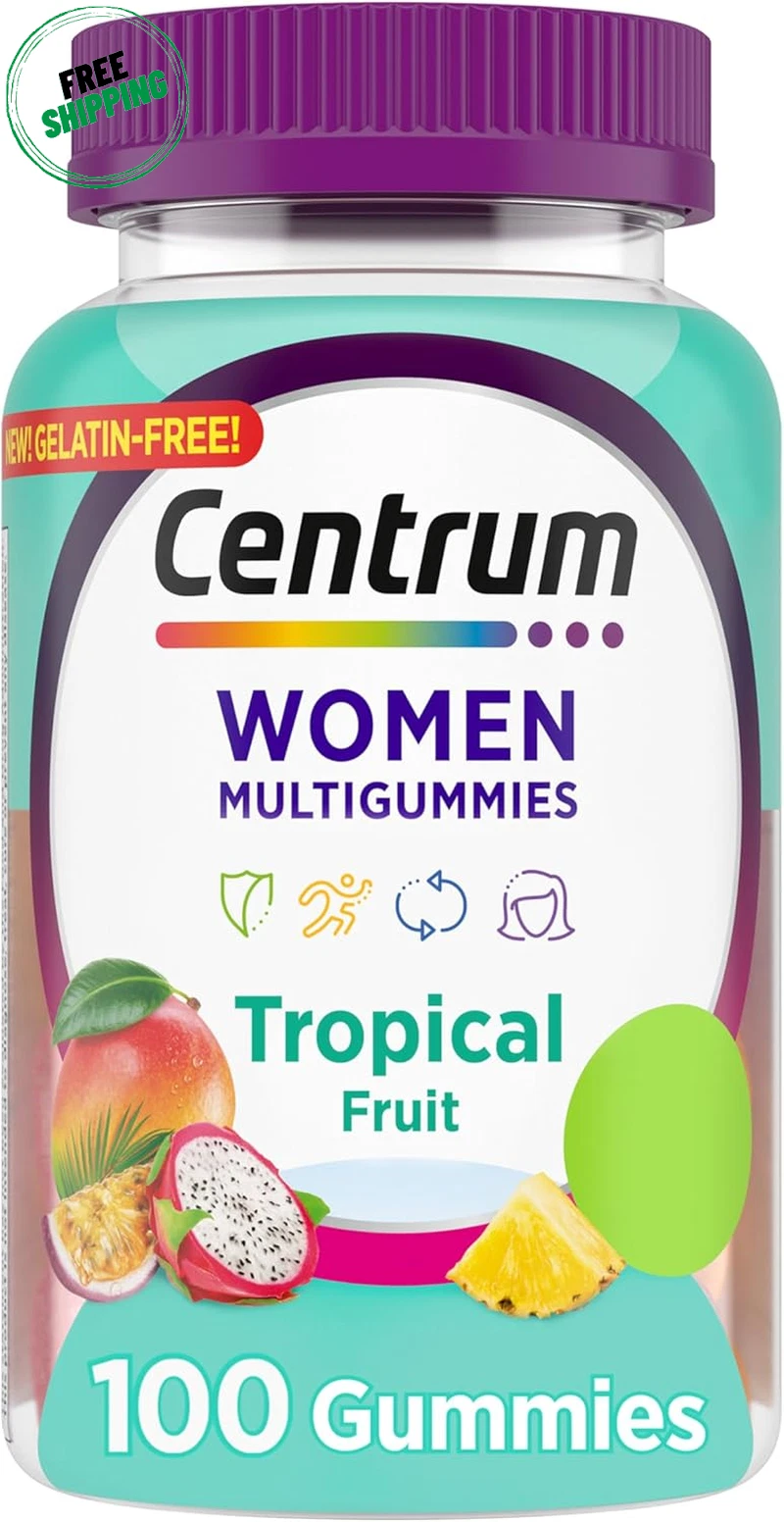 Centrum Women’S Multivitamin Gummies,100 Count, 50 Day Supply