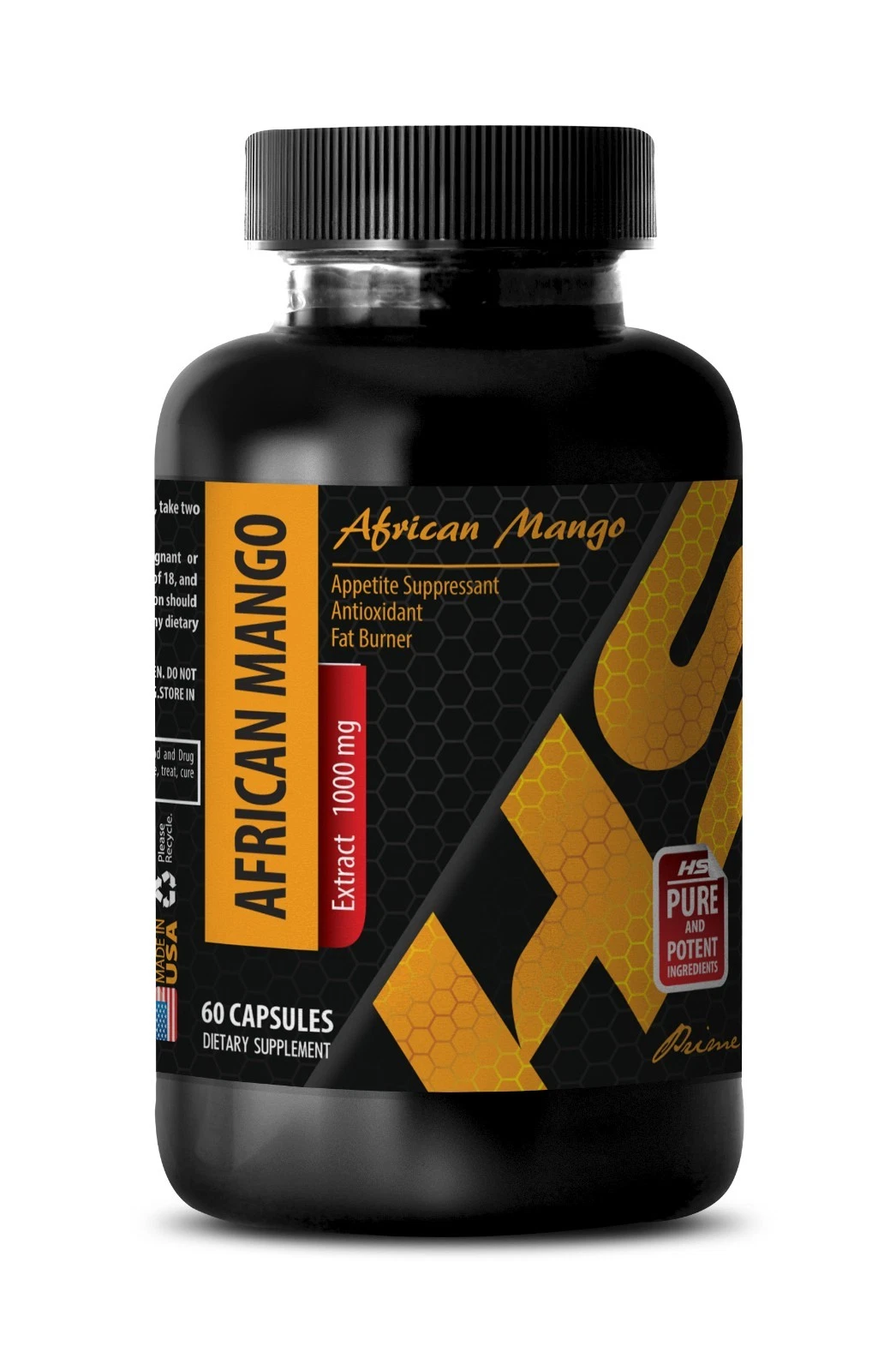 Weight loss - PURE AFRICAN MANGO EXTRACT 1000mg 1 Bottle 60 Capsules