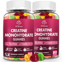 Creatine Monohydrate Gummies - 5G for Men & Women, 160 Count and Creatine Chewab