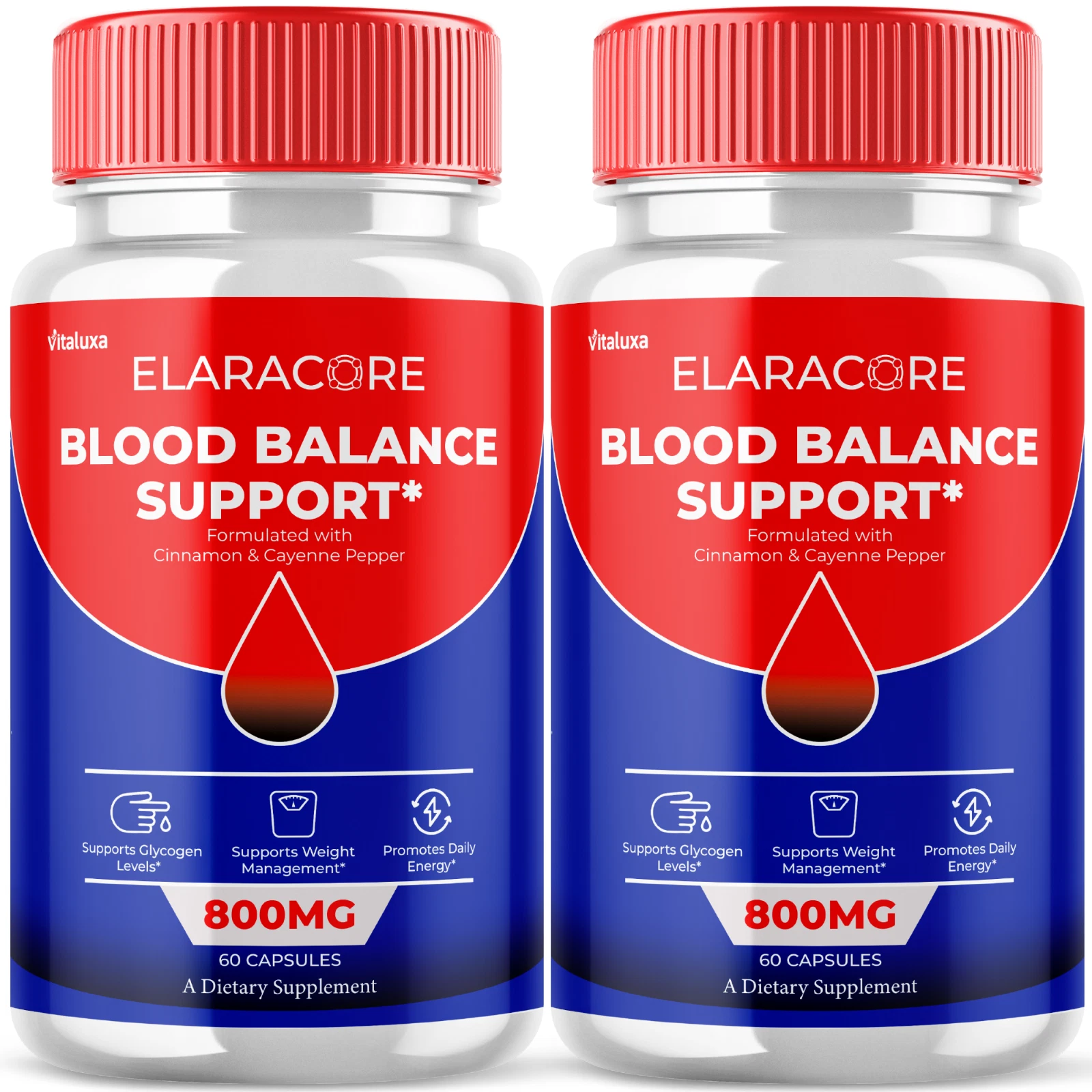 (2 Pack) Elaracore Glycogen Support Pills Formula for Circulation (120 Capsules)