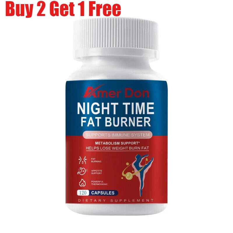 120Pcs Night Time Slimming Capsules Burning Fat Weight Loss Management Pills USA