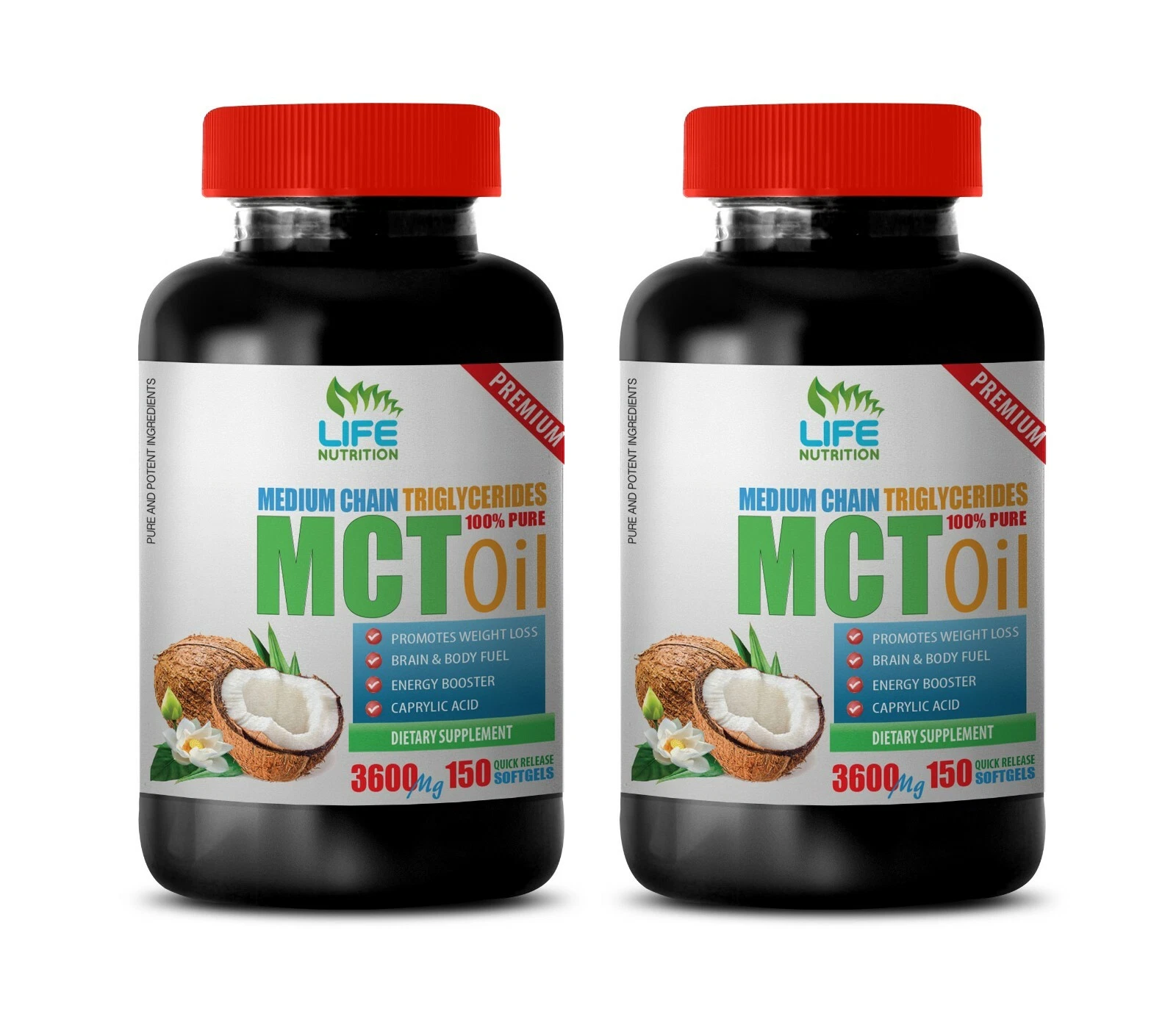 liver support detox - MCT OIL 3600MG - mct oil supplements 2B
