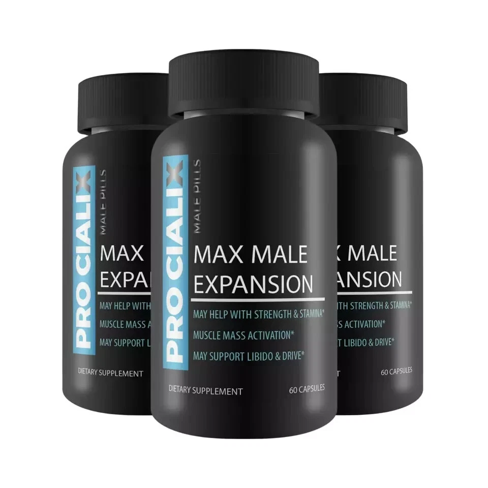 Pro Cialix Max Male Expansion Natural Dietary Supplement (180 Capsules) 3-Pack