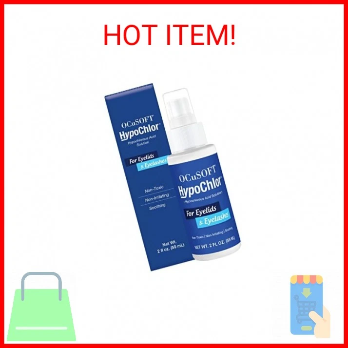 OCuSOFT HypoChlor Spray - Non-Irritating Hypochlorous Acid Spray & Eyelid Cleans
