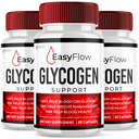 (3 Pack) Easy Flow Glycogen, Blood Sugar Health Support Formula, 180 Capsules