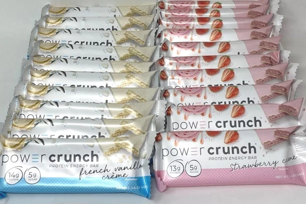 Power Crunch Protein Energy Bar 40 Strawberry/40 Vanilla Cream, 80 Total -