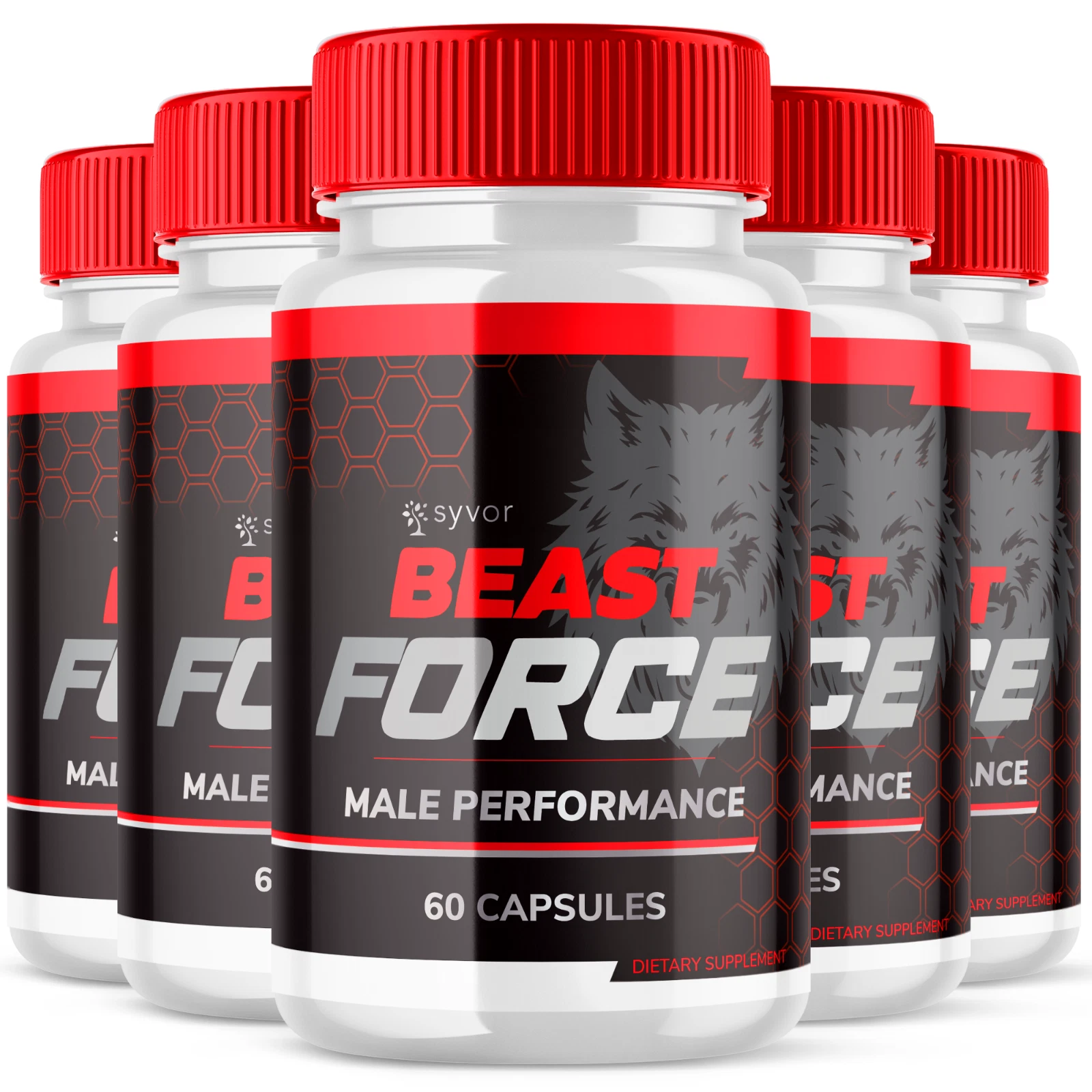 Beast Force Male Support Vitamin Max Strength Supplement for Men 300 Capsules