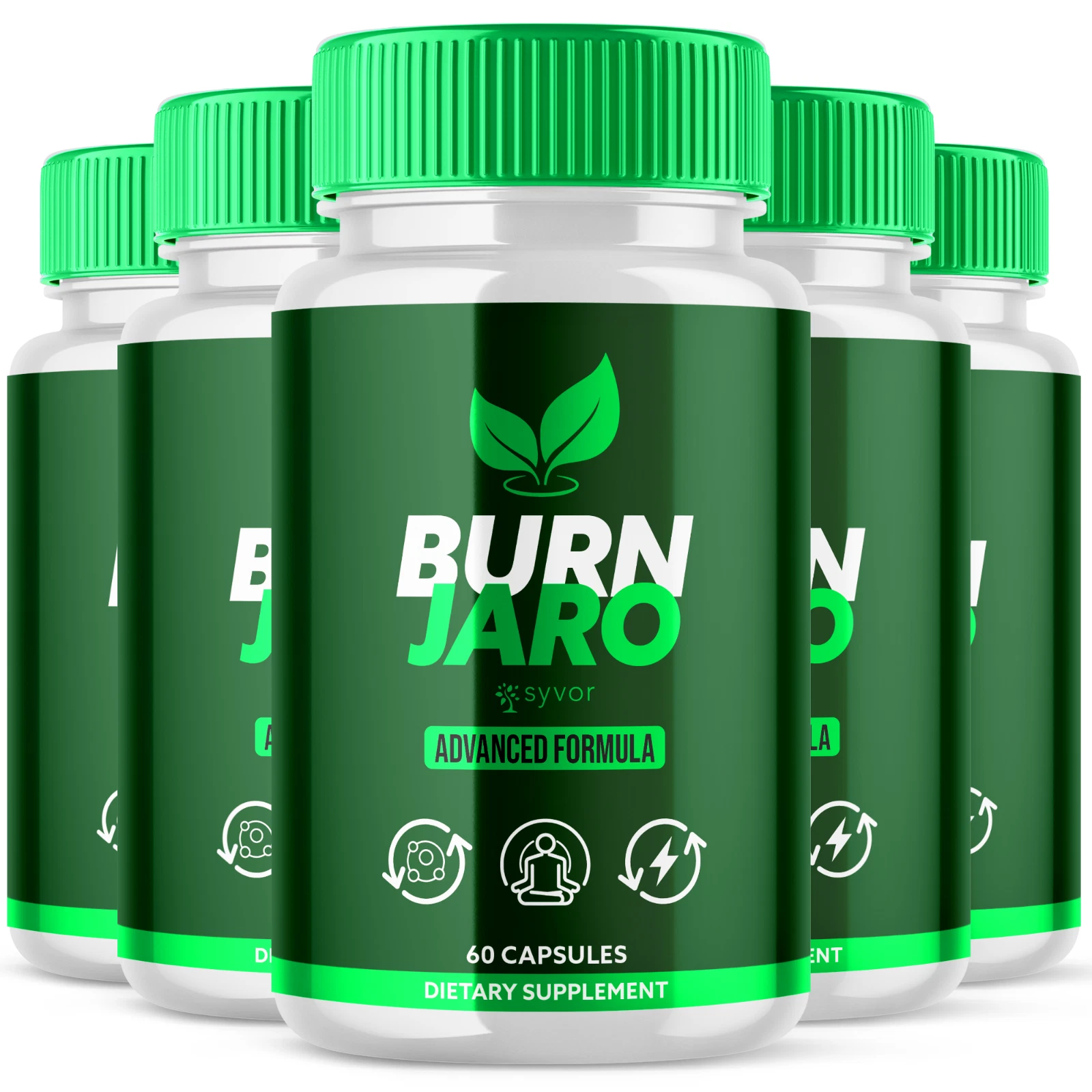 Burn Jaro All Natural Formula Energy and Detox Support Burnjaro 300 Capsules
