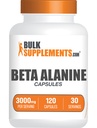 BulkSupplements Beta Alanine Capsules - 3000mg per Serving - 240 Capsules