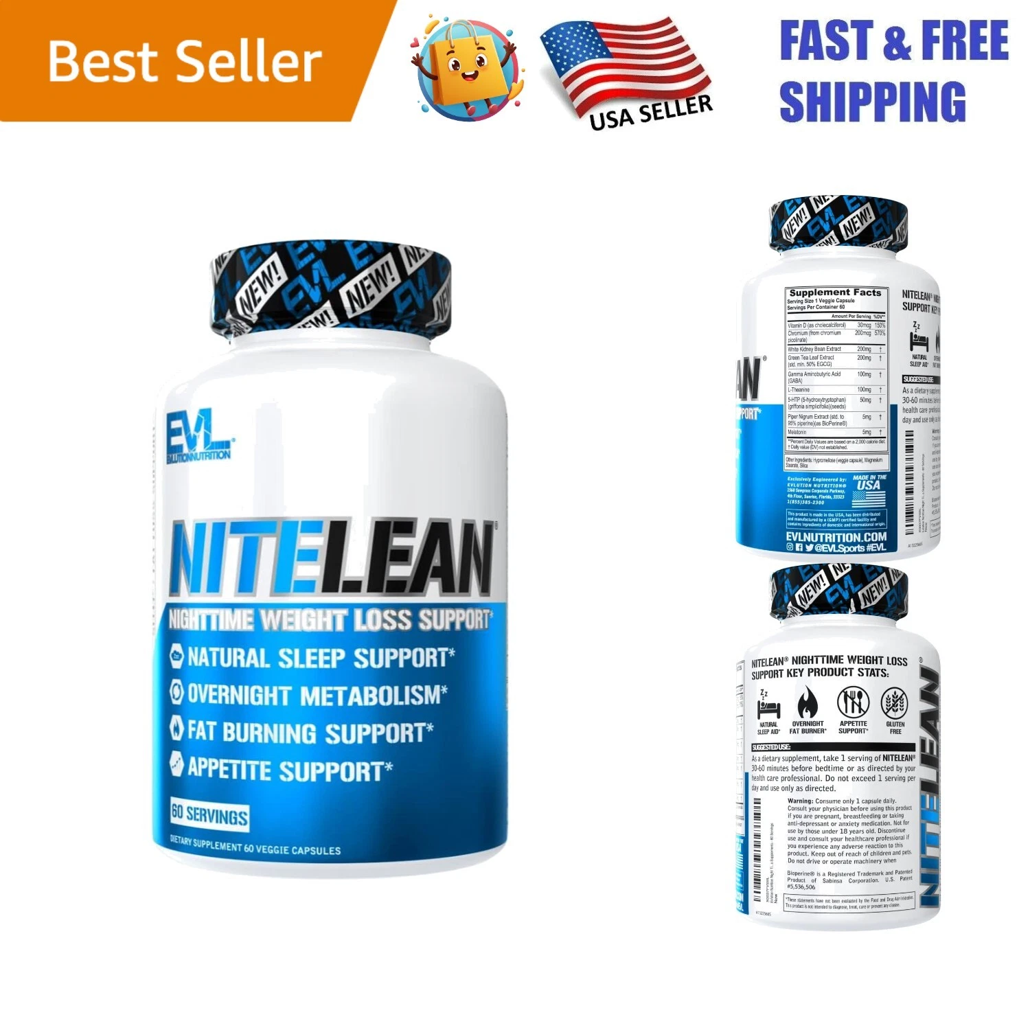 Advanced Nighttime Fat Loss Support: 60 Capsules of Effective Weight Management