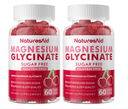 2 pack Magnesium Glycinate Gummies 1000mg - Sugar Free Magnesium Potassium Sup