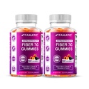 Vitamatic | 2 pack Prebiotic Fiber Gummies for Adults - 7G Fiber | 60 Gummies