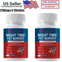 Night Time Fat Burner Supplement - Weight Loss Appetite Suppressant Detox 240Pcs