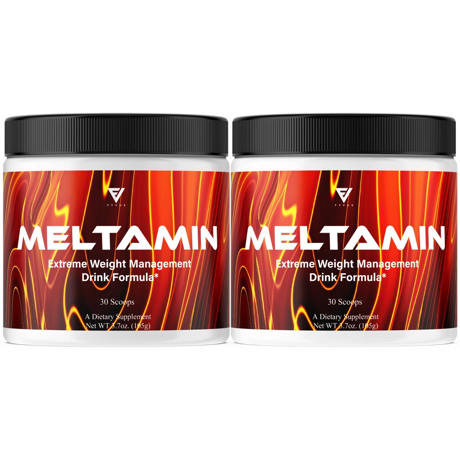 (2 Pack) Meltamin Advanced Support Powder, Meltamin Overall Health (7.4oz)