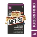 MET-Rx Big 100 Protein Bars, Blueberry Cobbler Meal Replacement Bars, 4 Ct...