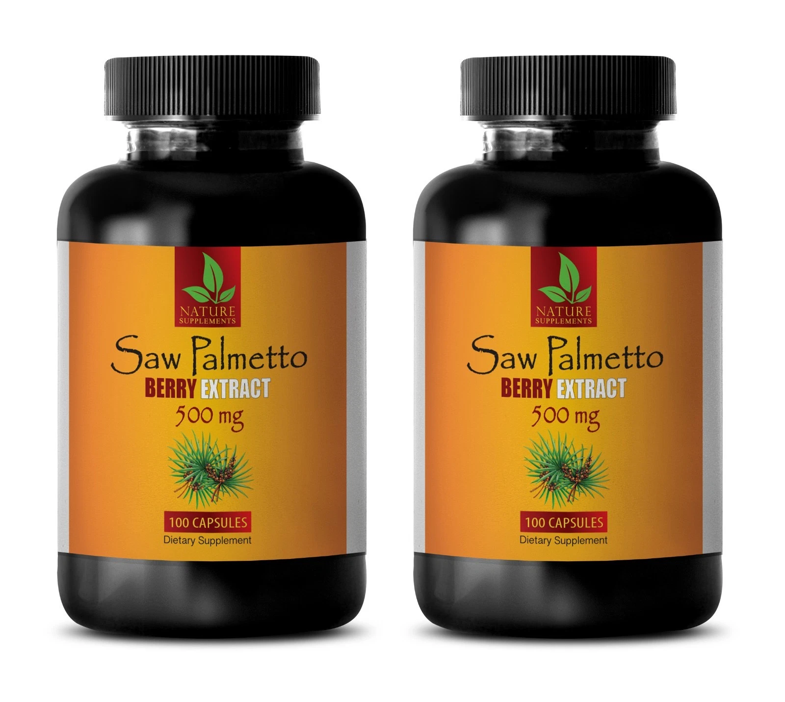 Prostate Health - SAW PALMETTO 500mg - Urinary Tract Infection Treatment - 2 Bot