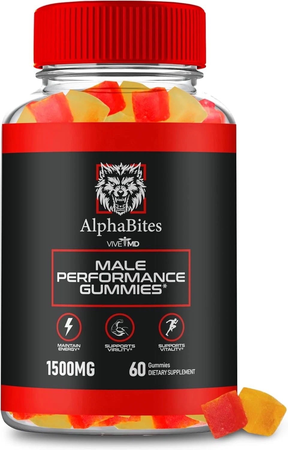 Alpha Bites Gummies, AlphaBites Advanced Formula Max Performance Gummies,...