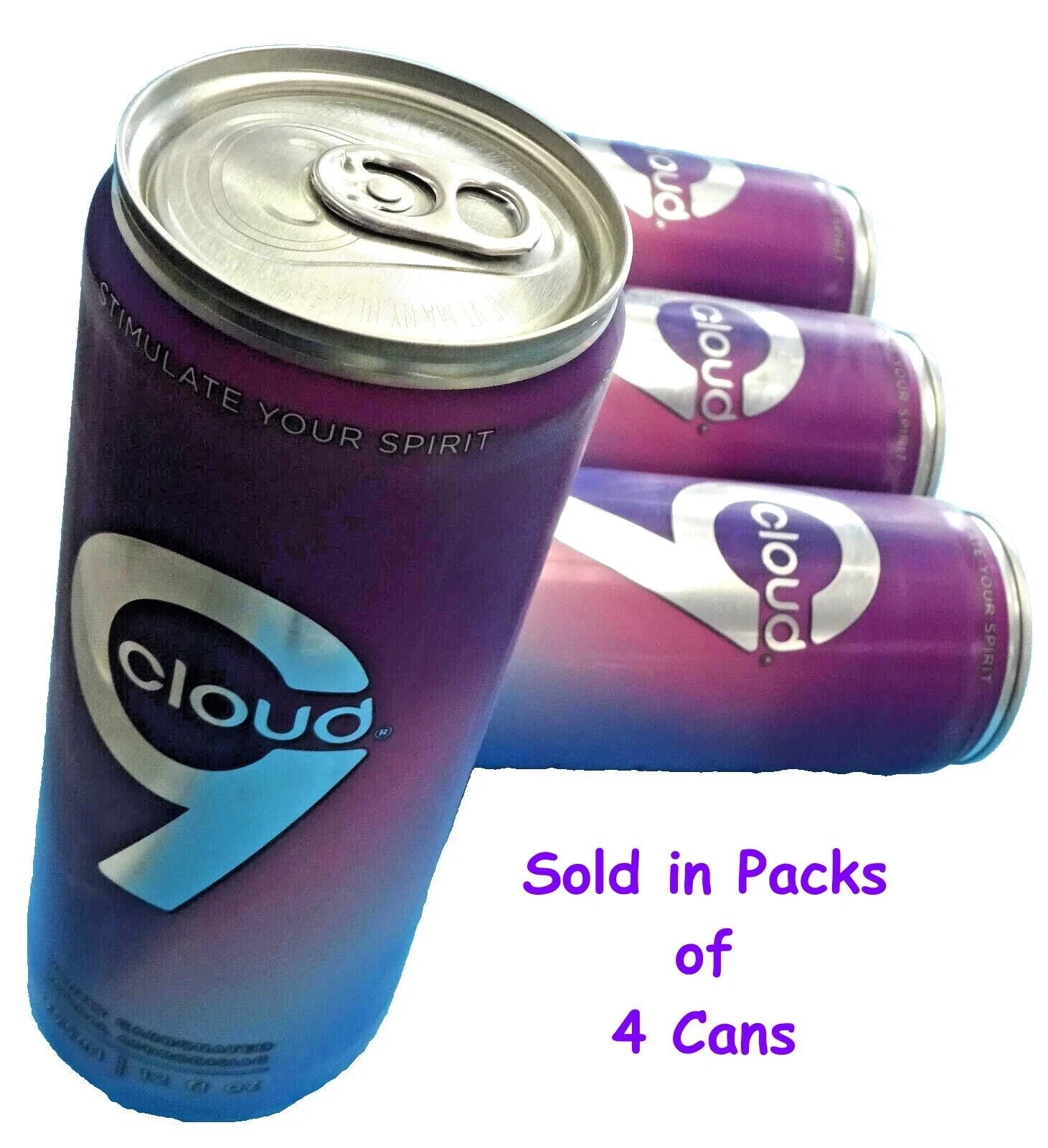 ~ Cloud 9 ~ Aphrodisiac Enhancer Drink ~ 12 fl oz Aluminum Can (Pack of 4 Cans)