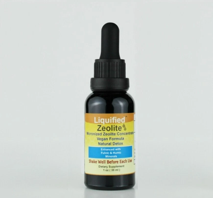 Liquified Zeolite Liquid Natural Detox 1 oz Glass Bottle exp 2027