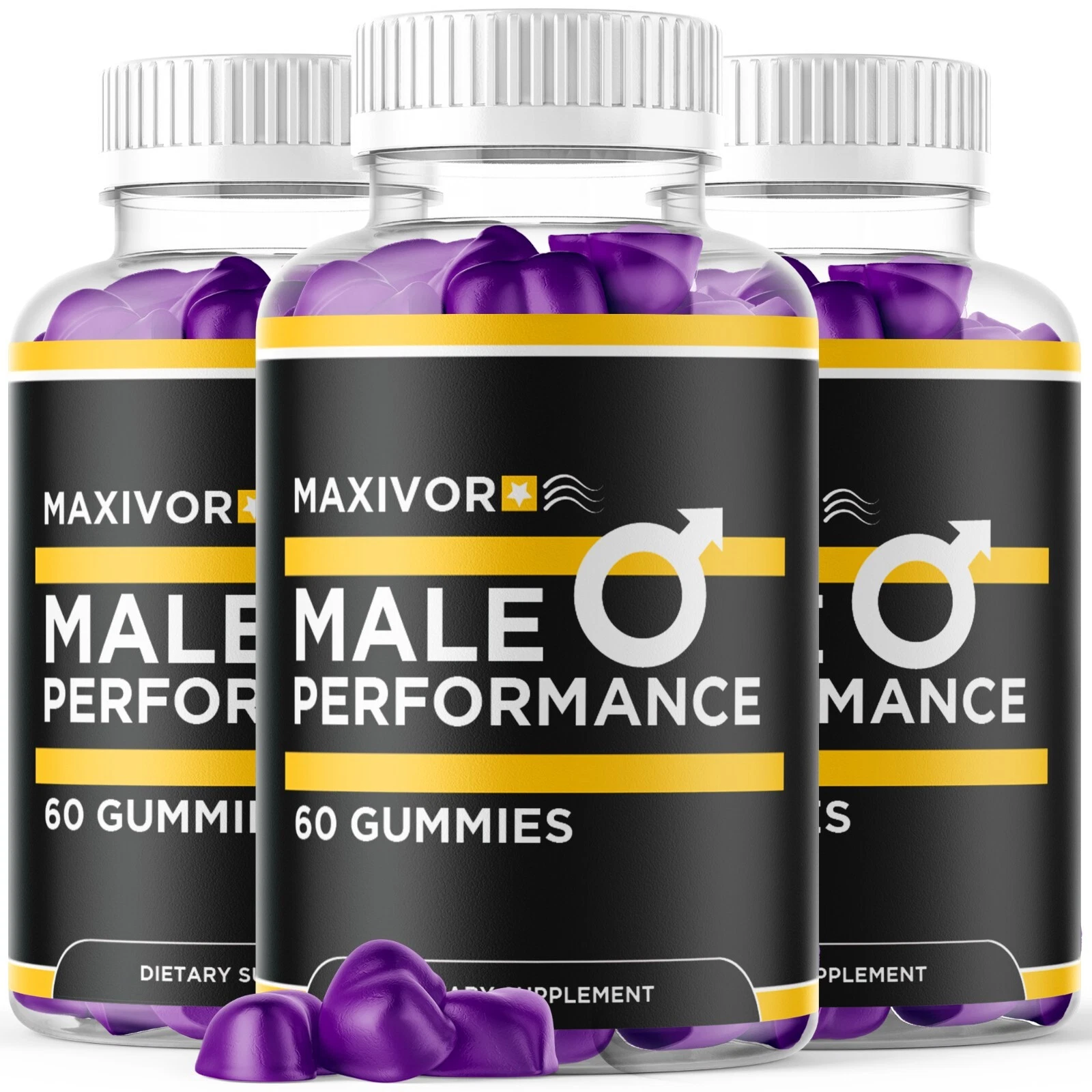 Maxivor Gummies for Men Maximum Strength Formula Vitamin Supplement 180 Gummies