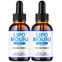 Lipo Mounj Drops Advanced Formula Health & Fitness Support Supplement (2 Pack)