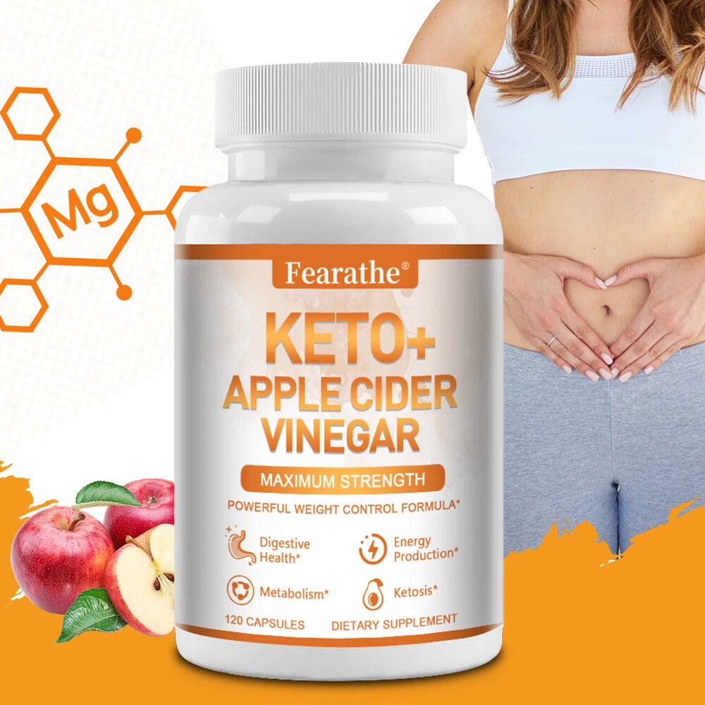 Keto Slimming Capsules 1250mg Apple Cider Vinegar ACV Weight Loss Metabolism