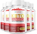5 Pack-Sure Slim Keto ACV Gummies, Vegan, Weight Loss Supplement - 300 Gummies
