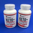 Peak Results Keto + Apple Cider Vinegar 525 MG 30 Gummies (Lot of 2)