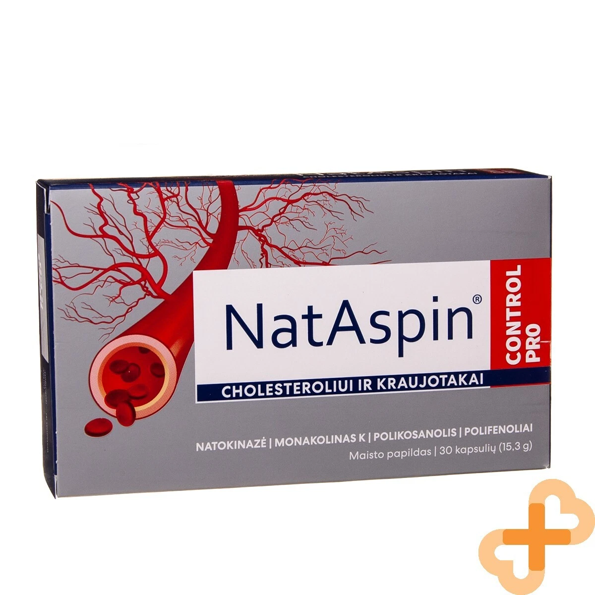 NATASPIN Control Pro 30 Capsules Cholesterol control Circulation Blood Vessels