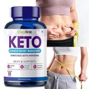 Keto Capsules 800mg Pure Ketone, Fat Burner, Rapid Weight Loss Detox Ketosis