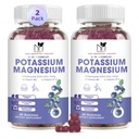 Potassium Magnesium Gummies 1800mg Sugar-Free Potassium Gummies with Magnesiu...