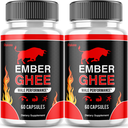 (2 Pack) Ember Ghee Male Support for Maximum Strength Supplement (120 Capsules)