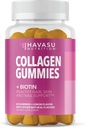 Havasu Collagen Gummies for Women 2500mcg Biotin, Collagen, Zinc, Vitamin E & C