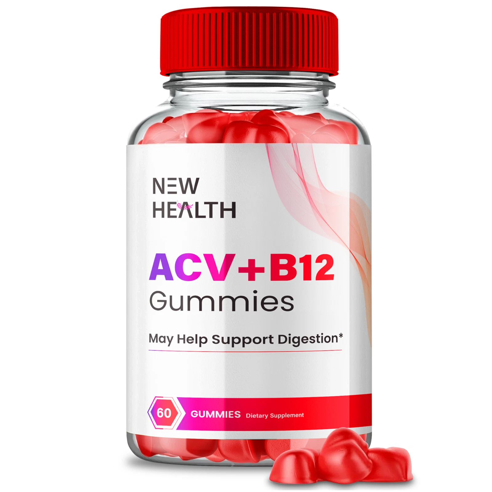 New Health Keto ACV Gummies for Advanced Weight Loss Management Gummy 60ct