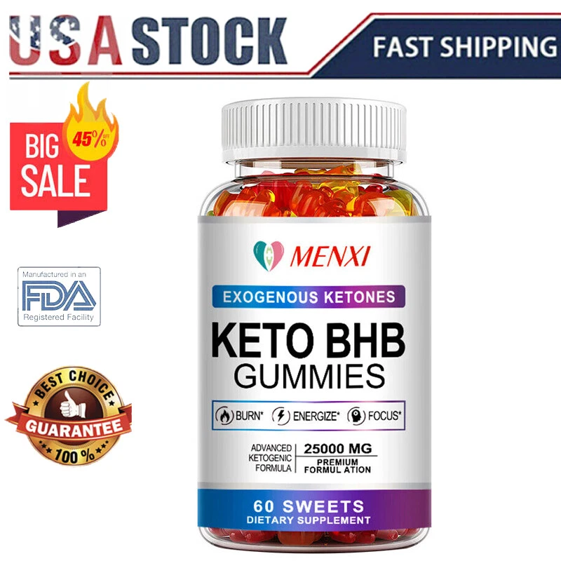Advanced Keto BHB Weight Loss Gummies Fat Burn Detox Improve Immunity Joint MX