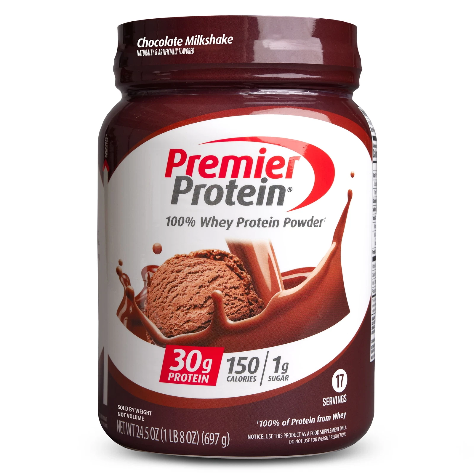 100% Whey Protein Powder, Chocolate Milkshake, 30g Protein, 24.5 oz, 1.5 lb，hot