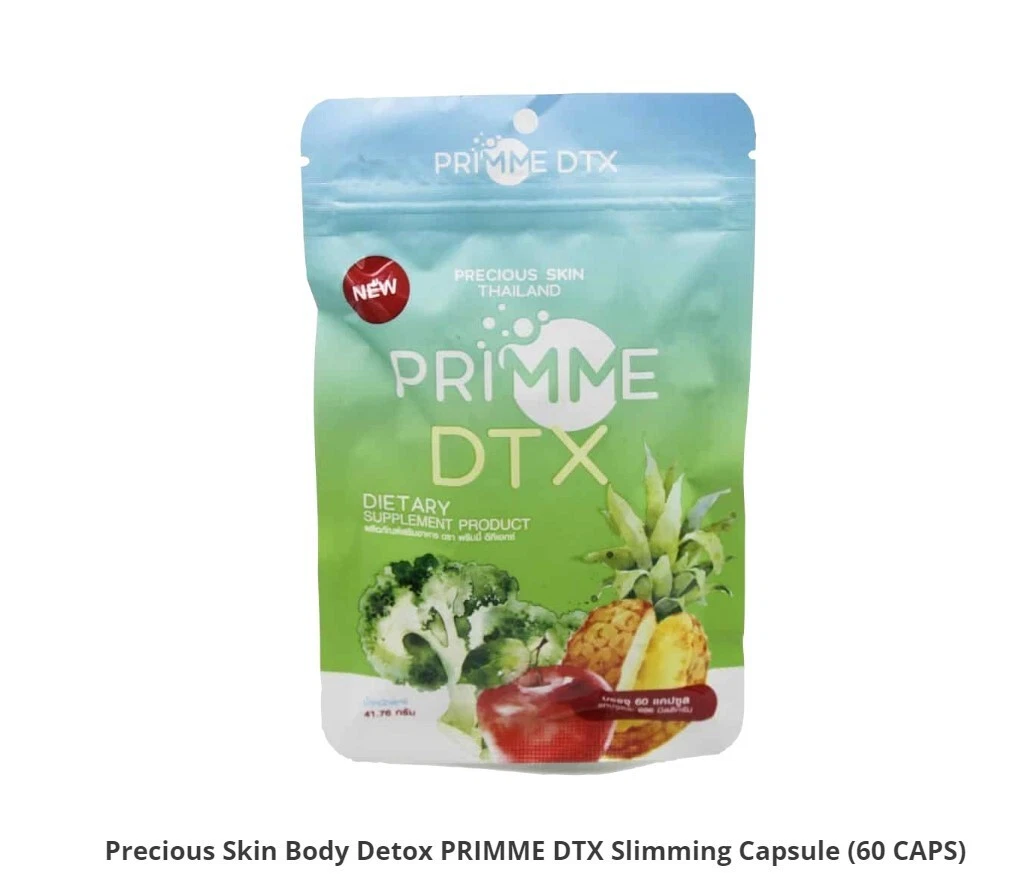 Precious Skin Primme DTX Thailand High Fiber Detox Slim From Veggies 60 Capsules