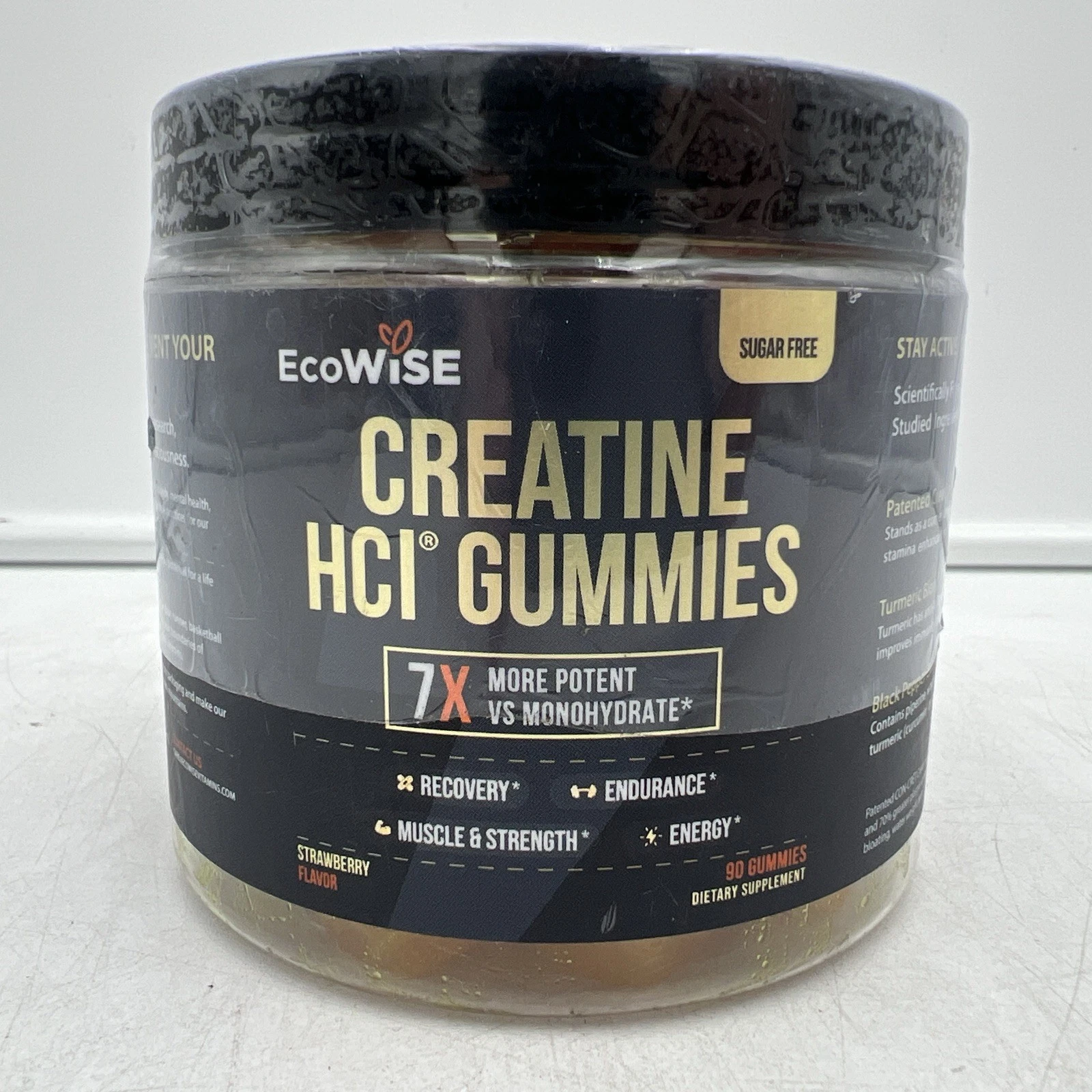 EcoWise Wellness Creatine HCL Gummies 750mg Chewable Gummies for Men & Women ...