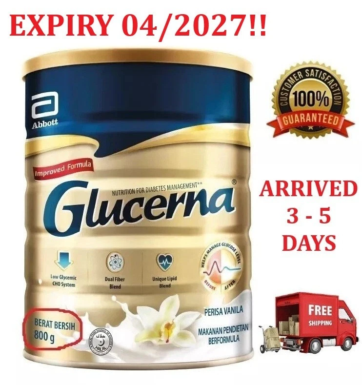 Glucerna Nutrition For Diabetic Management Improved Formula Abbott Vanilla 800g