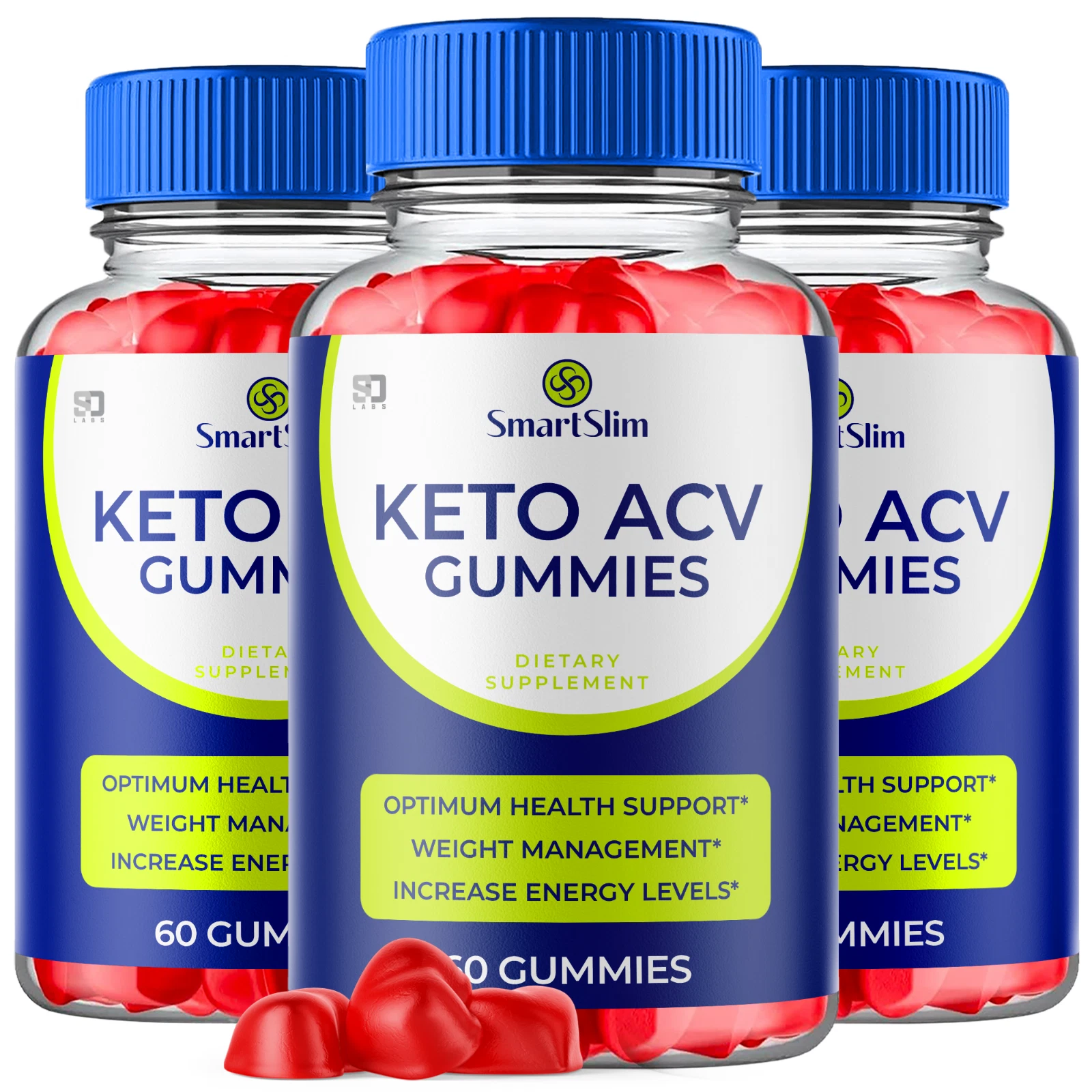 (3 Pack) Smart Slim Keto ACV Gummies, SmartSlim ACV Keto Gummies (180 Gummies)