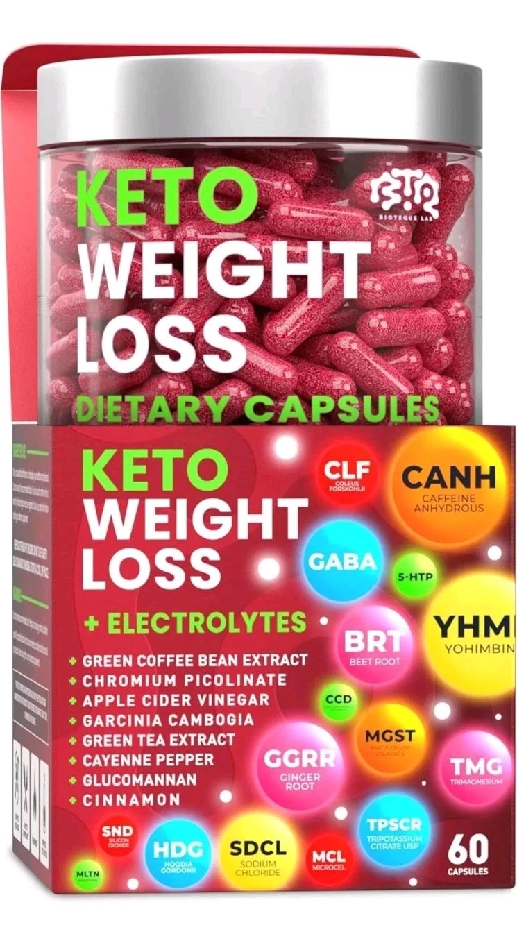 Bioteque Lab Keto Weight Loss + Electrolytes Diet 60 Capsules 09/2026
