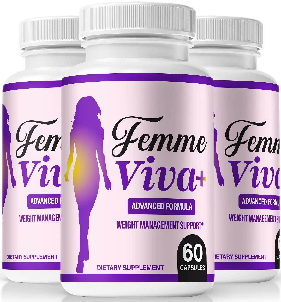 (3 Pack) Femme Viva+ Weight Loss Capsules, Femme Viva+ Advanced Support Formula