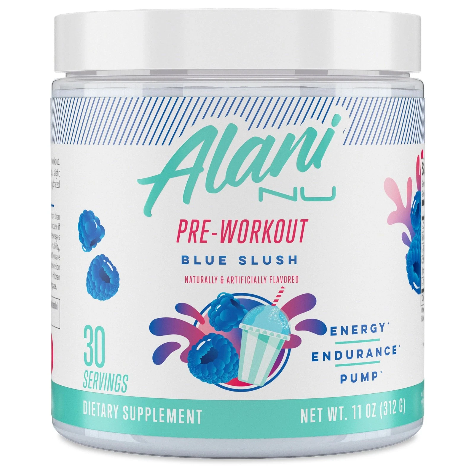 Alani Nu Pre Workout Supplement Energy Endurance Vegan Sugar Free 80 Servings